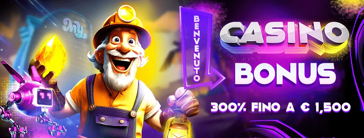 Bonus di benvenuto casinò MyStake: 300% fino a 1.500 euro